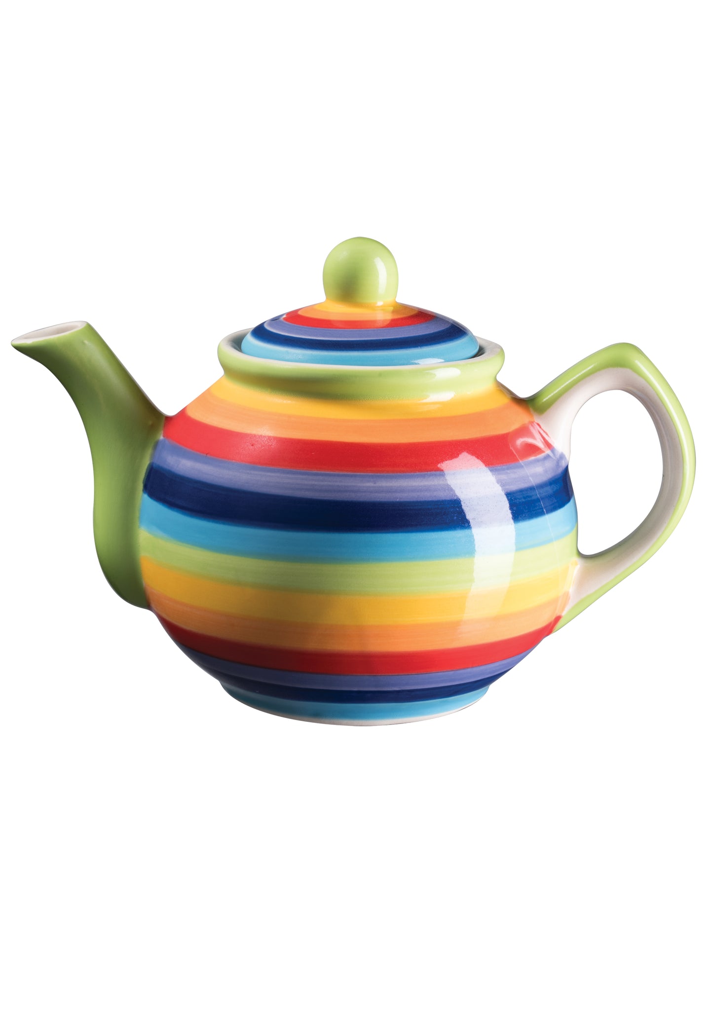 Rainbow Stripe Tea Pot - Small