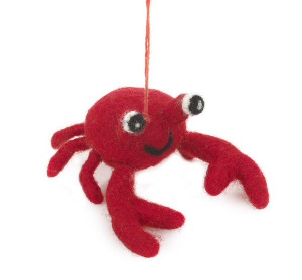 Handmade felt decoration - Crab