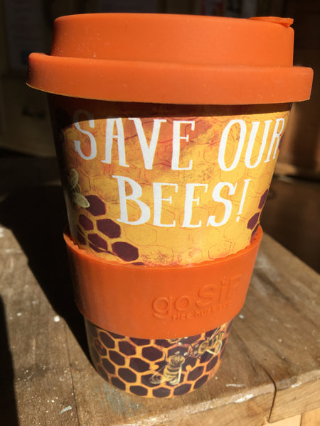 Rice husk cup - bees