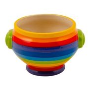 Rainbow Stripe Soup Bowl