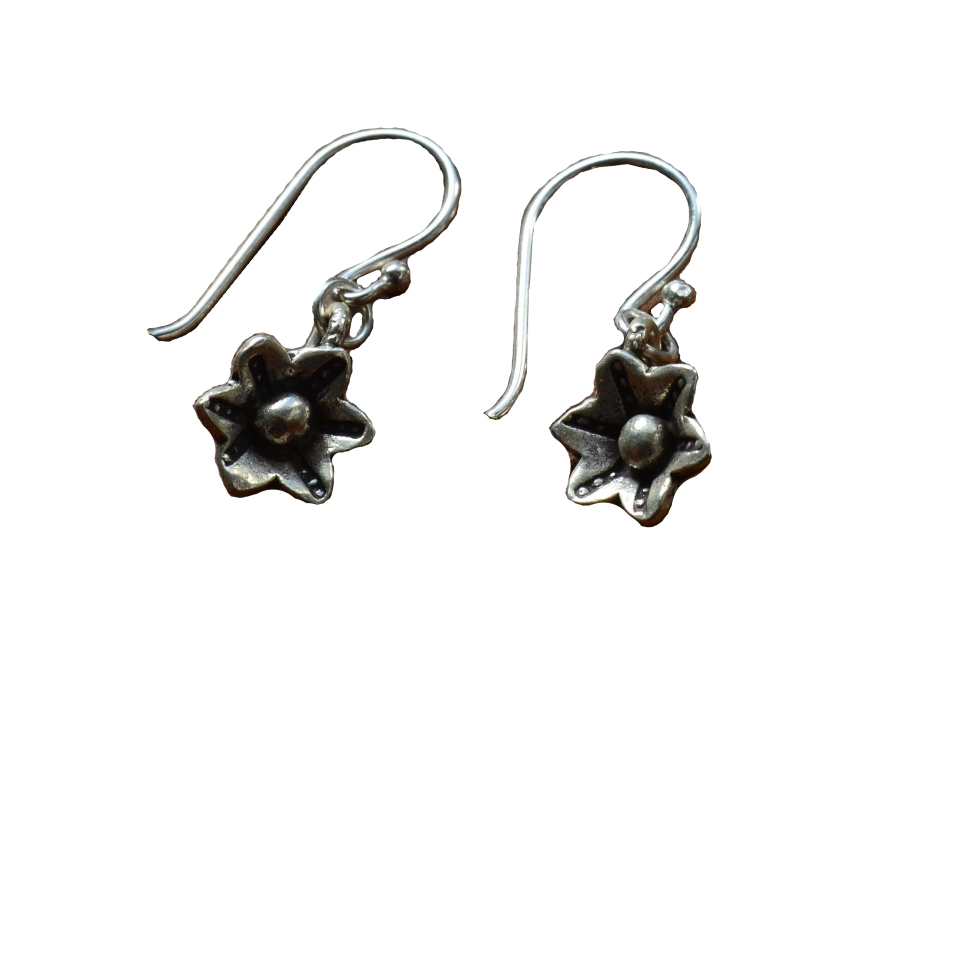 Luna Tree silver flower earrings