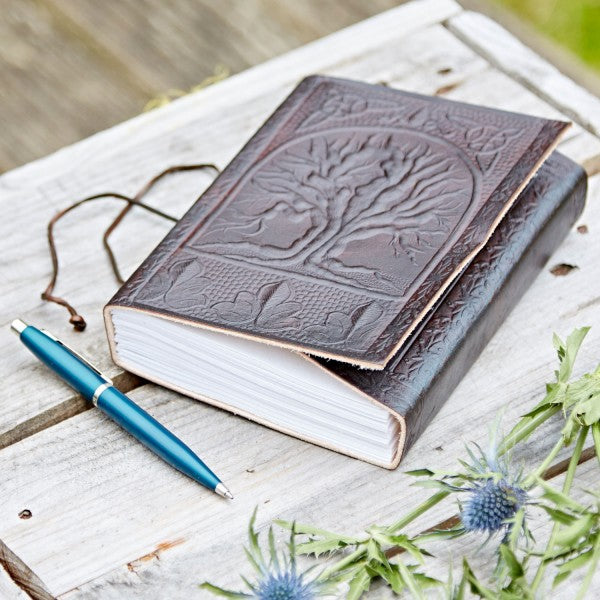 Indra Leather Journal - Celtic Tree of Life