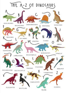 Greeting Card - A - Z of Dinosaurs