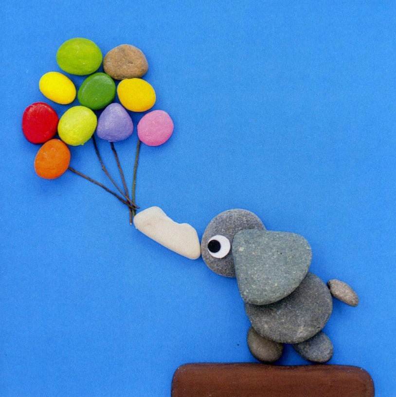 FairMail Card - Elephant and Balloons