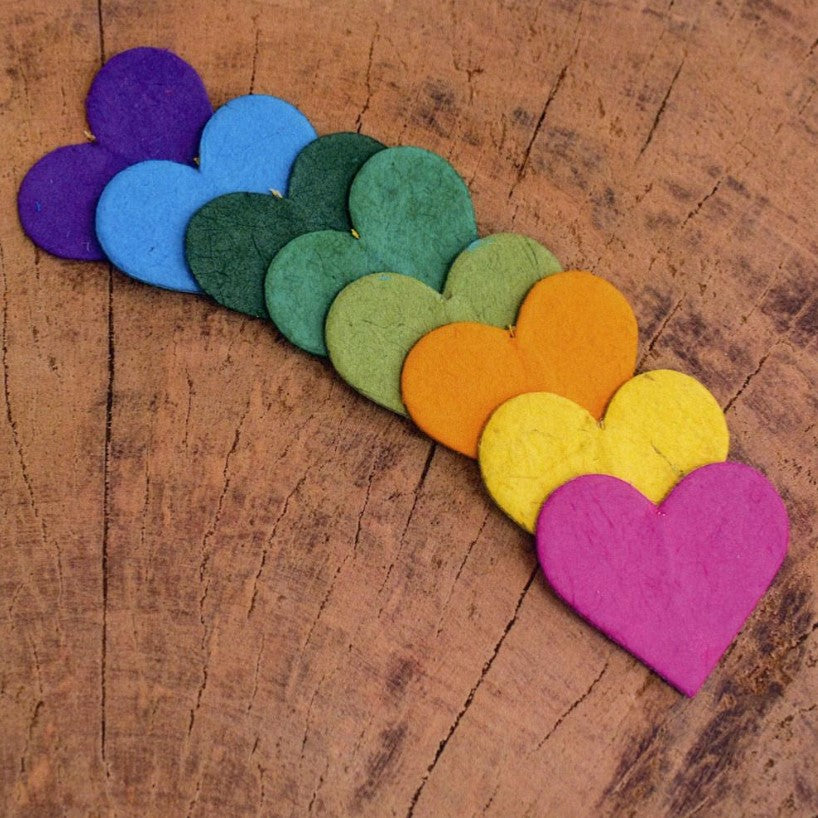 FairMail Card - Rainbow Hearts