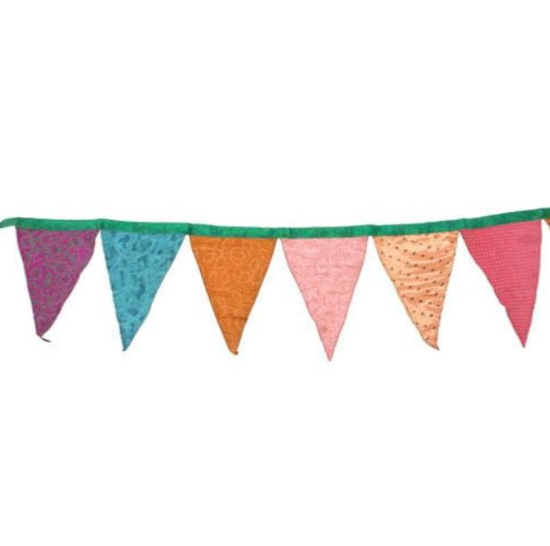 Recycled Sari Bunting