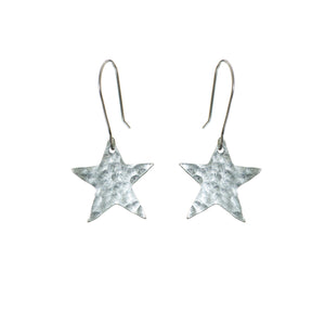 Plated star earrings