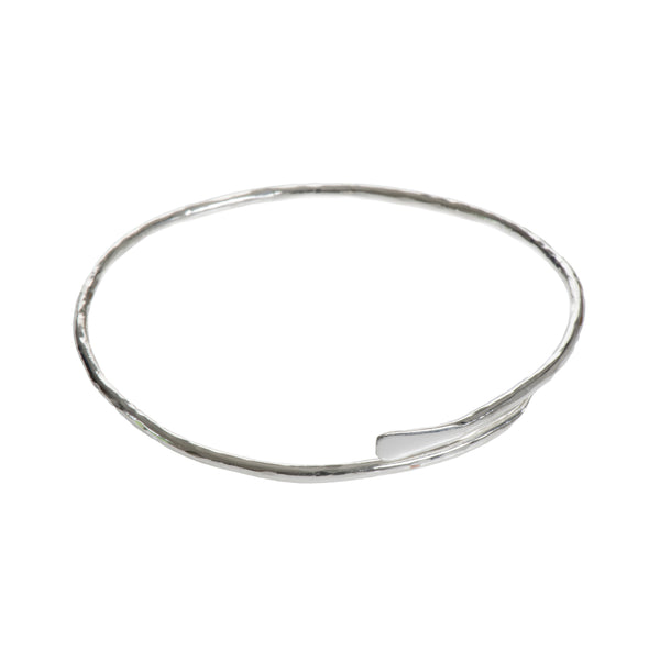 Plated meadow bangle silver
