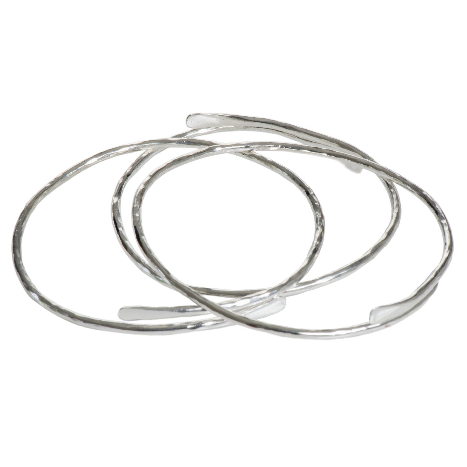 Plated meadow bangle silver
