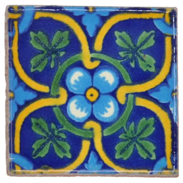 Mexican Hand Painted Ceramic Tiles - 5cm