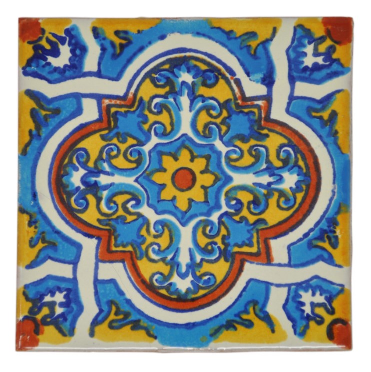 Mexican Hand Painted Ceramic Tiles - 5cm