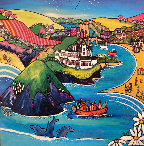 Helen Elliott Card 'Cardigan Island'