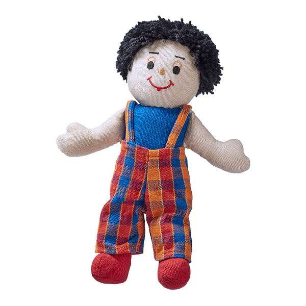 Lanka Kade Rag Doll - boy doll with white skin and black hair