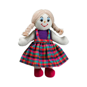 Lanka Kade Rag Doll - girl doll with white skin and blonde hair