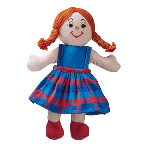 Lanka Kade Rag Doll - girl doll with white skin and red hairi