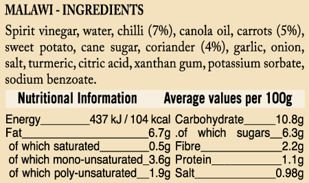 Fair Trade Chilli Sauce - Malawi Gold